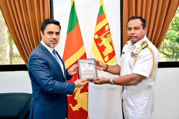 In Jaffna, Ambassador Haidari Meets Commander of Northern Naval Area Rear Admiral Samaraweera